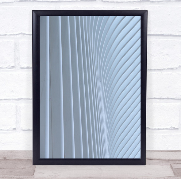 Silver Lines architecture stripes Wall Art Print