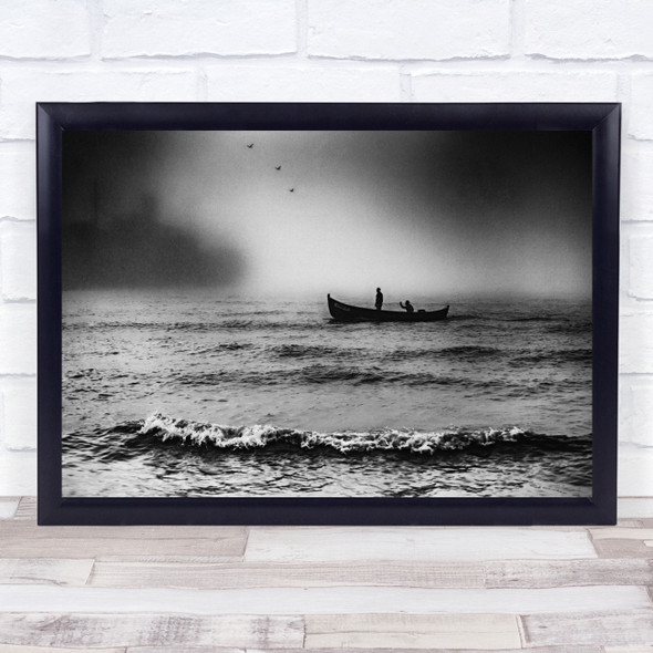 The Ghost Ship Water people birds Wall Art Print