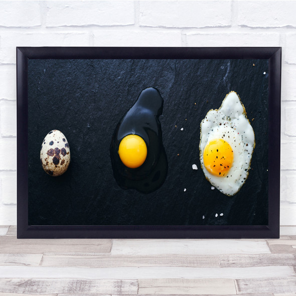 Food Egg Yolk The Way evolution Wall Art Print