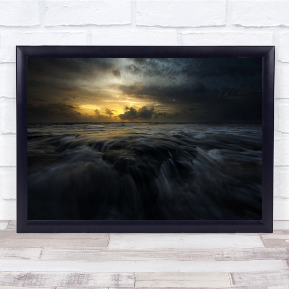 Landscape Seascape Water Clouds Wall Art Print