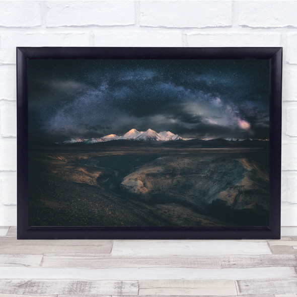 The Lonely Space landscape dark Wall Art Print