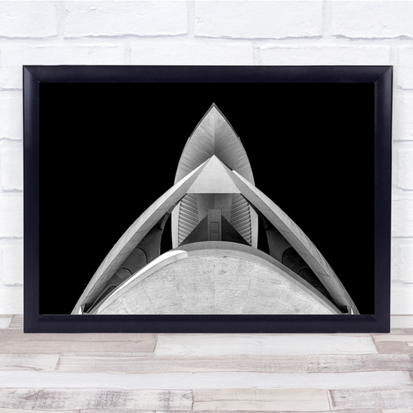 Top Roof White Shapes Geometric Wall Art Print