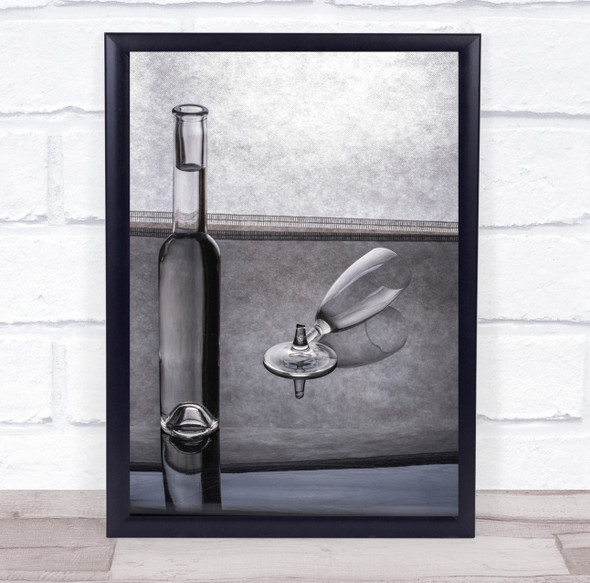 Still Life With A Broken Glass Wall Art Print