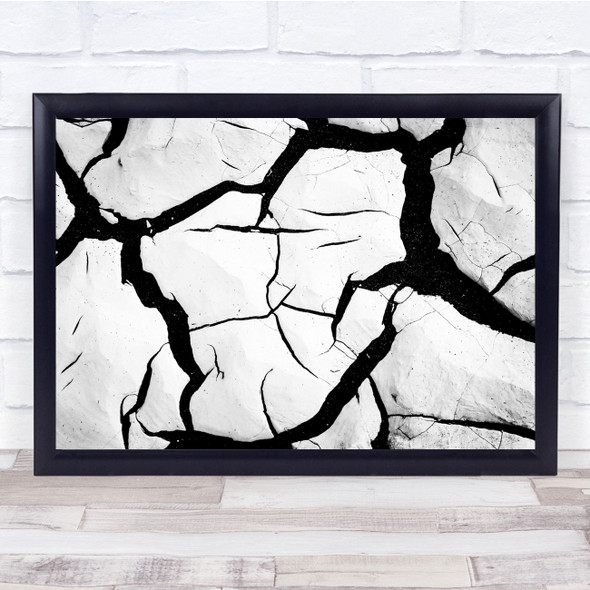 Death Valley Cracks Broken Wall Art Print