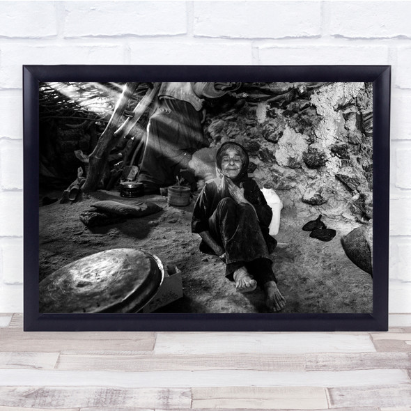Untitled Old woman robes Wall Art Print