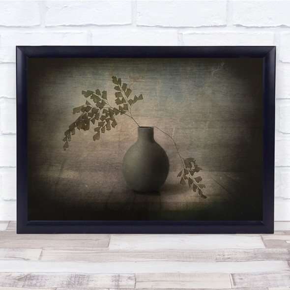 Vase Plant Photo Leaves Wall Art Print