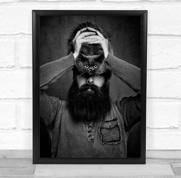 The Cat Eye Man Wall Art Print