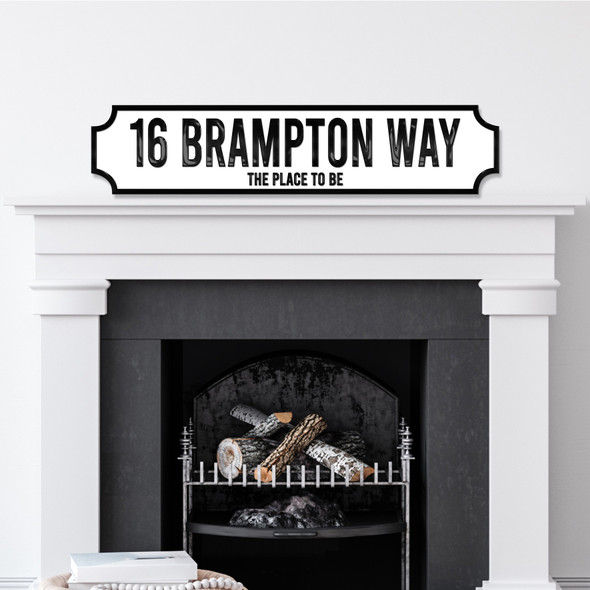 Home Your Street Address Any Colour Any Text 3D Train Style Street Home Sign