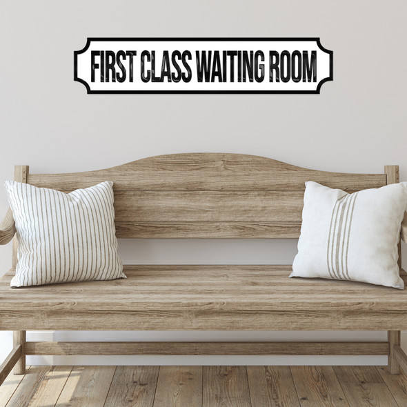 First Class Waiting Room Any Colour Any Text 3D Train Style Street Home Sign