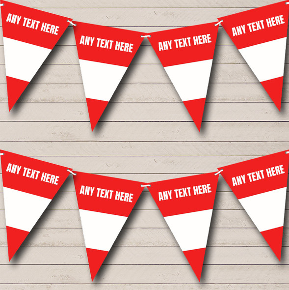 Austrian Flag Austria Custom Personalised Carnival, Fete & Street Party Flag Banner Bunting