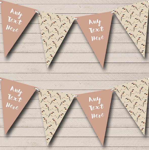 Birds Geometric Custom Personalised Birthday Party Flag Banner Bunting