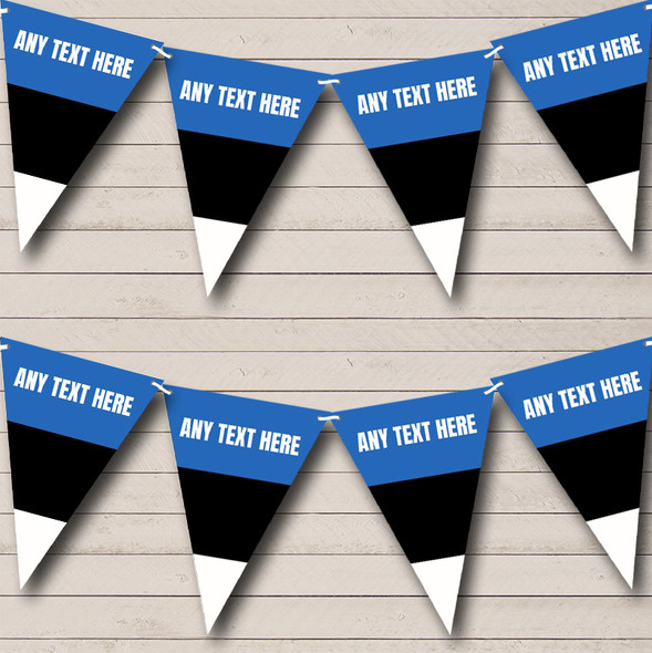 Estonian Flag Estonia Custom Personalised Carnival, Fete & Street Party Flag Banner Bunting