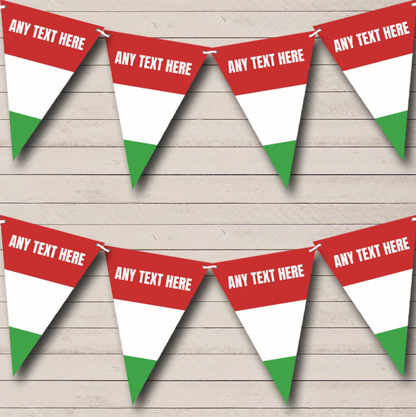 Hungarian Flag Hungary Custom Personalised Birthday Party Flag Banner Bunting