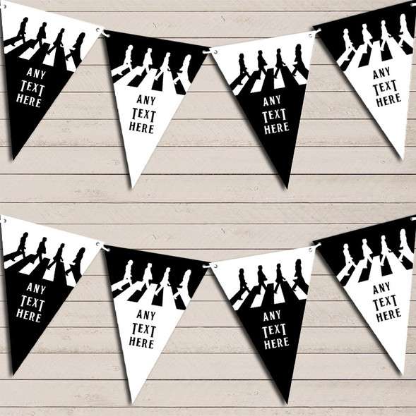 The Beatles Iconic Black & White Birthday Flag Banner Bunting Garland Party Banner