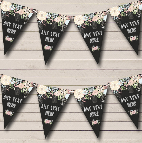 Shabby Chic Chalk Style Custom Personalised Anniversary Party Flag Banner Bunting