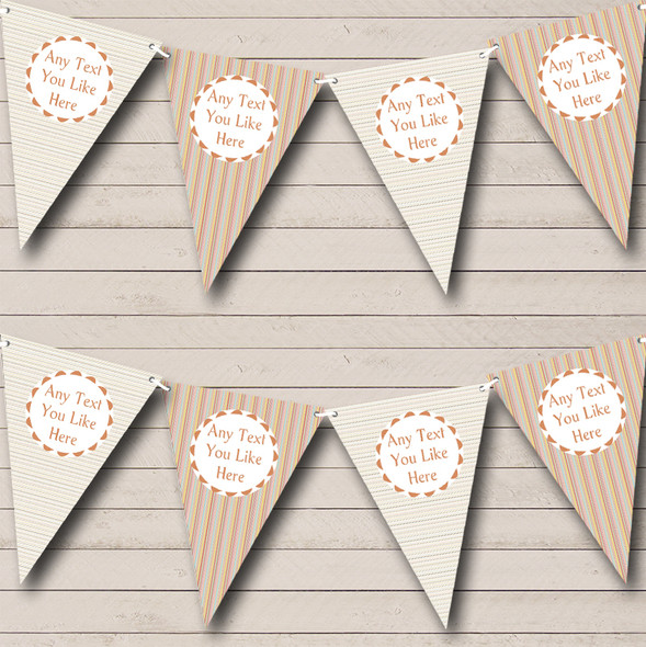 Vertical Horizontal Stripes Custom Personalised Birthday Party Flag Banner Bunting