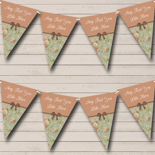 Green Custom Personalised Carnival Fete Street Party Flag Banner Bunting