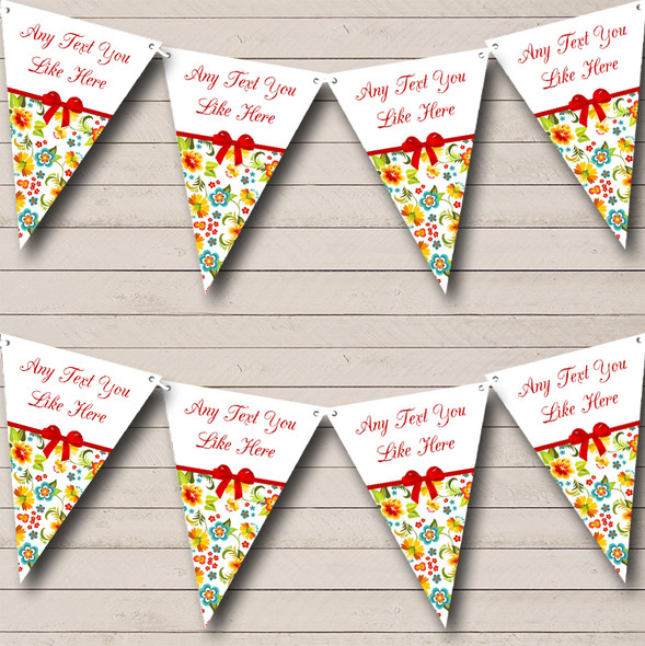 Bright Summer Shabby Chic Custom Personalised Hen Do Night Party Flag Banner Bunting