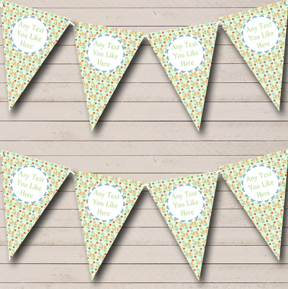 Sweet Birds Welcome Home New Baby Flag Banner Bunting