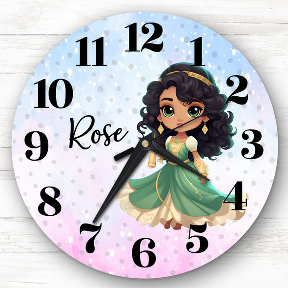 Disney Princess Aladdin Jasmine Personalised Gift Personalised Clock