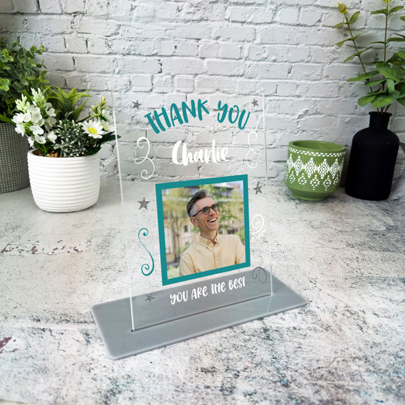 Thank You Gift Star You Are The Best Photo Personalised Gift Acrylic Plaque