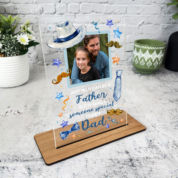 Takes Someone Special To Be A Dad Gift Photo Personalised Acrylic Plaque