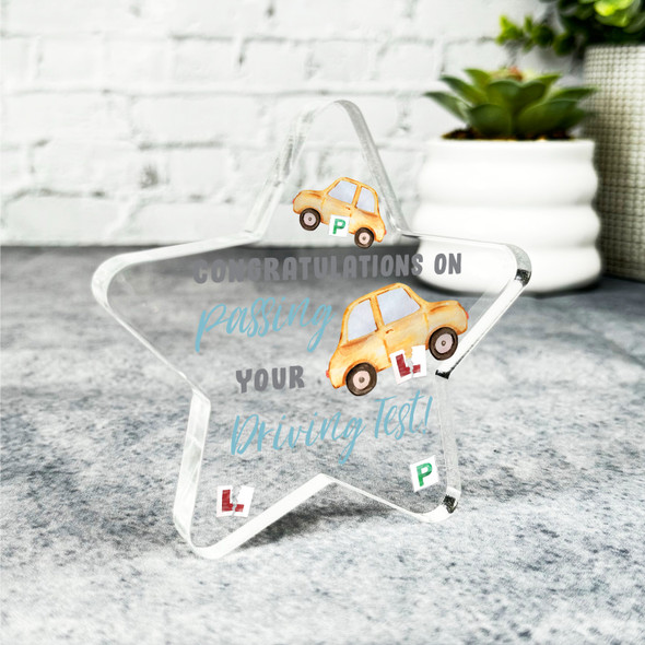 Congratulations Passing Driving Test Present Car Star Plaque Keepsake Gift