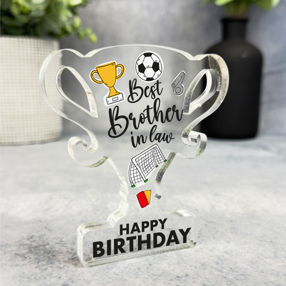 Best Brother-In-Law Football Birthday Present Trophy Plaque Keepsake Gift