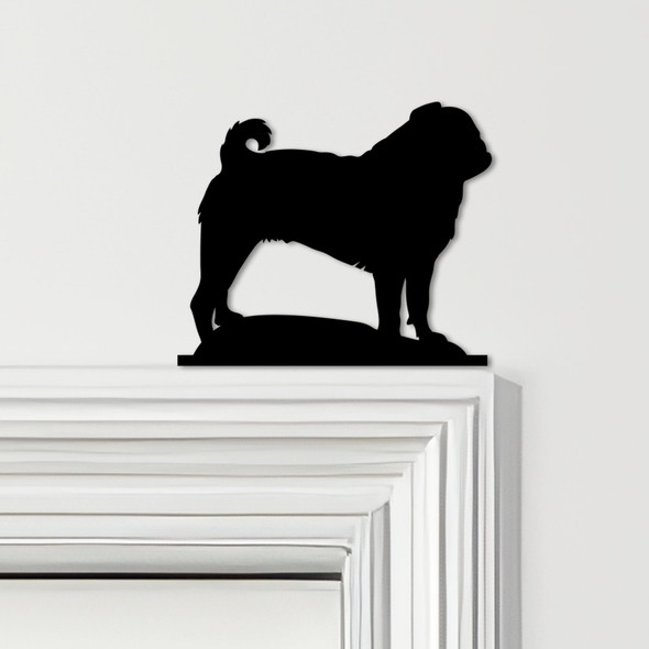 Door Topper Dog Pug Various Colours Top Of Door Frame Decorative Sign