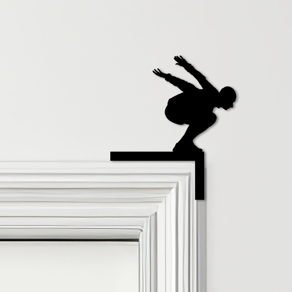 Door Topper Man Jumping Athletics Various Colours Top Of Door Frame Decor Sign