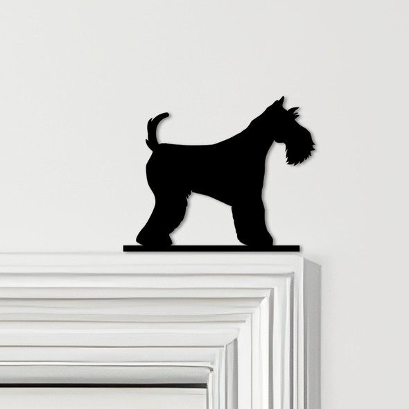 Door Topper Miniature Schnauzer Dog Various Colours Top Of Door Decorative Sign