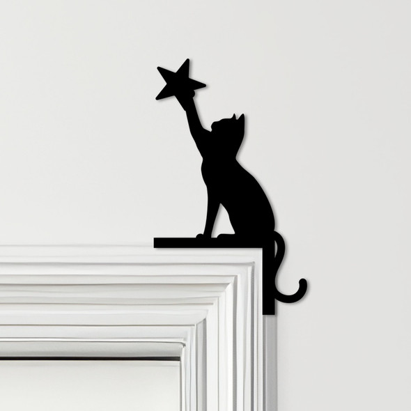 Door Topper Cat & Star Various Colours Top Of Door Frame Decorative Sign