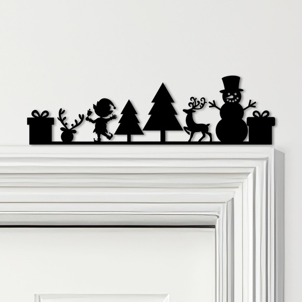 Door Topper Christmas Decor Characters Various Colours Decorative Sign