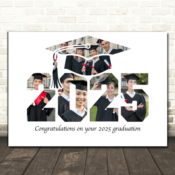 Photo Collage Graduation Custom Gift For Student Year 5-Photo Print Or Canvas