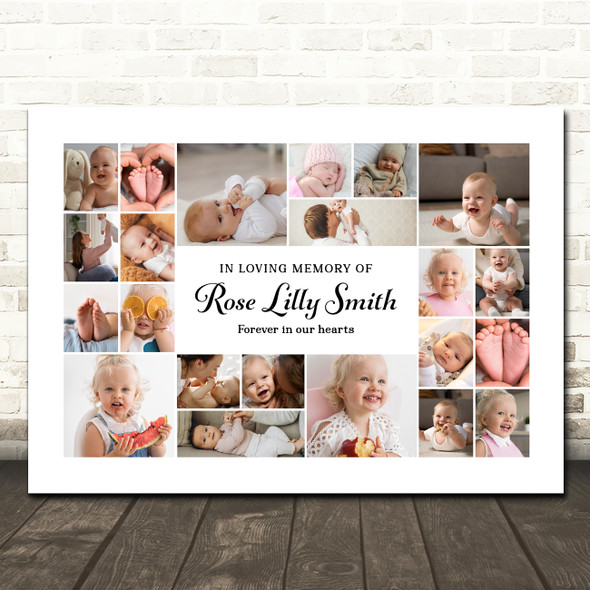 Photo Collage Kids Memorial Custom Gift For Anyone 22-Photo Print Or Canvas Photo Collage Kids Memorial Custom Gift For Anyone 22-Photo Print Or Canvas