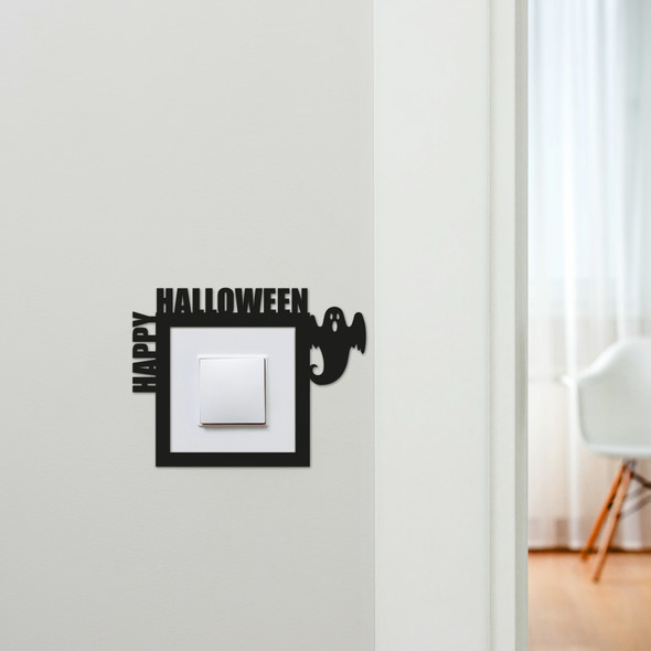 Light Switch Surround Happy Halloween Decor Ghost Decorative Switch Cover Frame