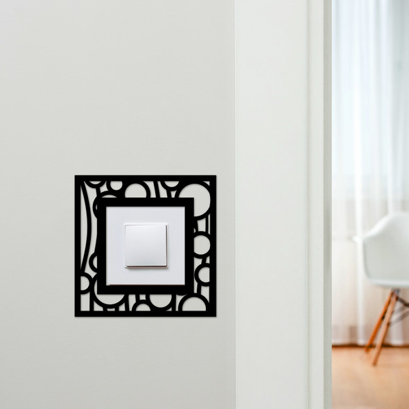 Light Switch Surround Abstract Geometric Design 1 Decorative Switch Cover Frame