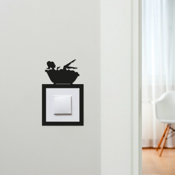 Light Switch Surround Bathroom Women In Bathtub Decorative Switch Cover Frame