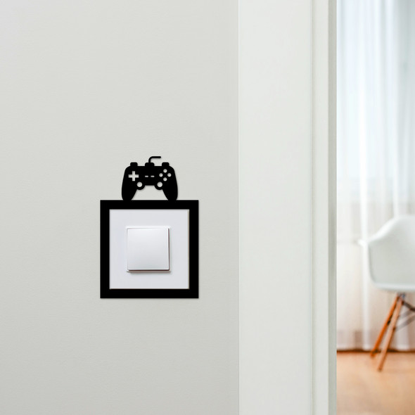 Light Switch Surround Video Gaming Controller Kids Room Decor Switch Cover Frame