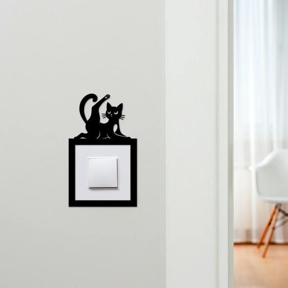 Light Switch Surround Cat Funny Leg Decorative Switch Plate Cover Frame