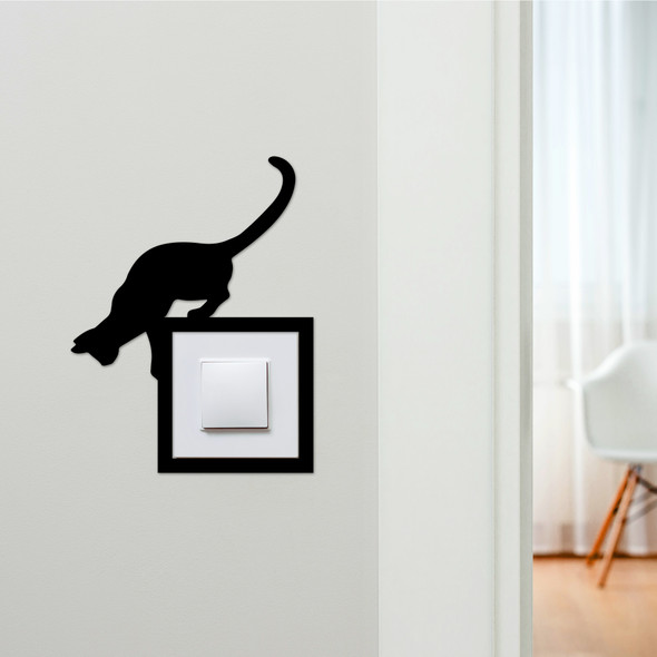 Light Switch Surround Cat Looking Decorative Switch Plate Cover Frame