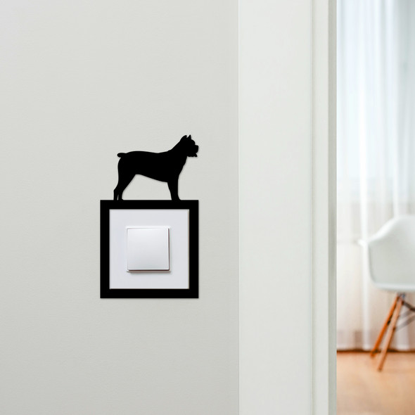 Light Switch Surround Cane Corso Dog Decorative Switch Plate Cover Frame