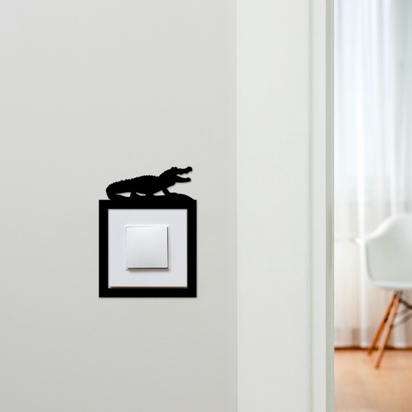 Light Switch Surround Crocodile Decorative Switch Plate Cover Frame
