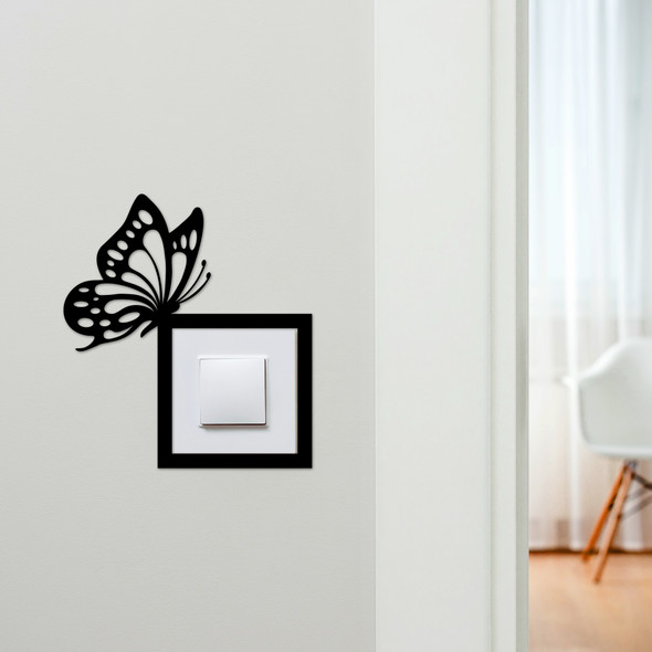 Light Switch Surround Butterfly Decorative Switch Plate Cover Frame