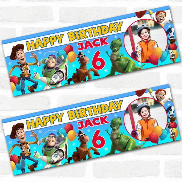 Personalised Party Banner For Kids Birthday Toy Story Photo
