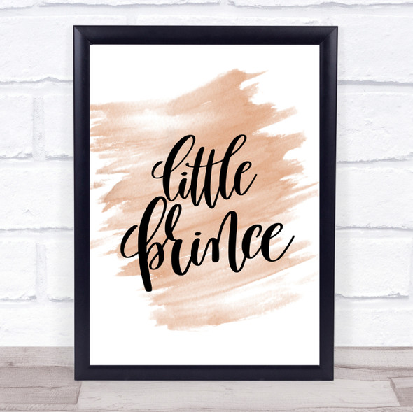 Little Prince Quote Print Watercolour Wall Art