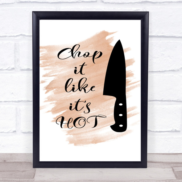 Knife Quote Print Watercolour Wall Art