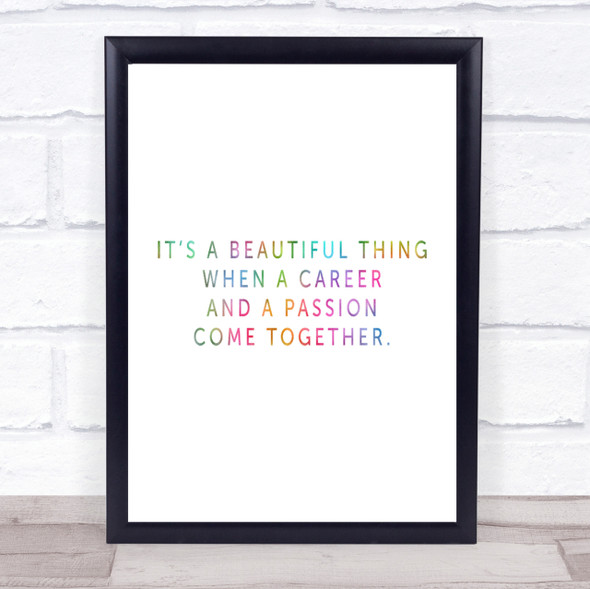 Beautiful Thing Rainbow Quote Print