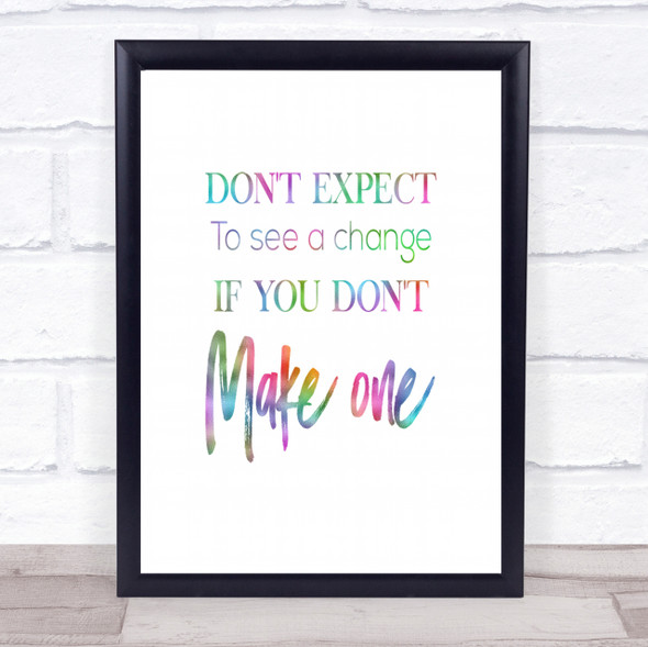 Make One Rainbow Quote Print