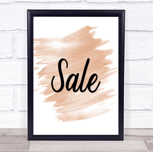 Sale Quote Print Watercolour Wall Art